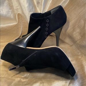 Black Peep Toe High Heels